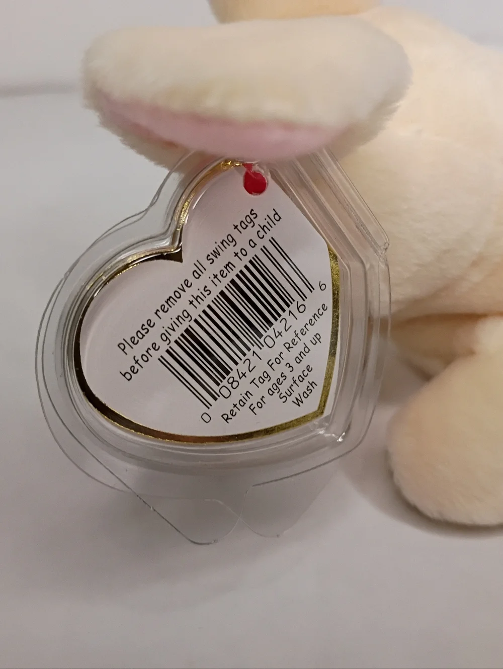 TY Plush Bunny - Cream Rabbit Small Pets Toy